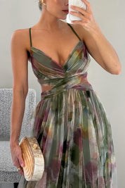 Gisele | Wyszczuplająca kwiecista sukienka maxi