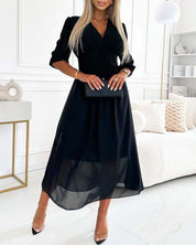 Eliza | Lekka sukienka z jedwabnego szyfonu