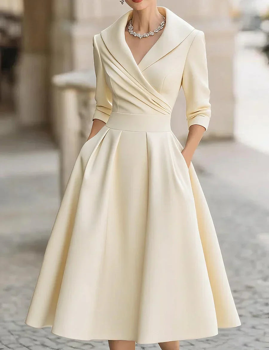 Helena™ | Elegancka satynowa sukienka