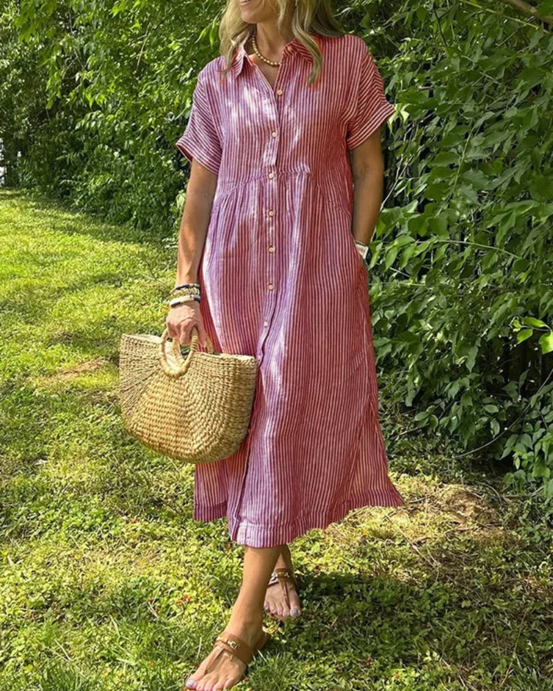 ANOREA - STYLOWA SUKIENKA W PASKI