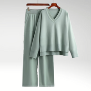 Bożena | Zestaw dwóch części Luxe z dekoltem V