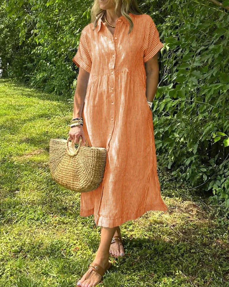 ANOREA - STYLOWA SUKIENKA W PASKI