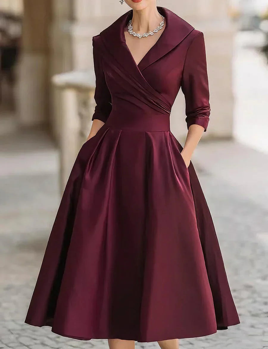 Helena™ | Elegancka satynowa sukienka