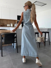 Isabelle | Maxi Denim Sukienka