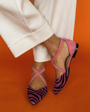 Asilia - Striped Pointed Sandals