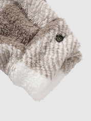 Artem™ | Pluszowa kurtka w kratę z kieszenią i kołnierzem