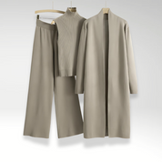 Emilia | Komplet trzyczęściowy z dzianiny Luxe