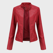 Kinga™ | Swobodna skórzana kurtka