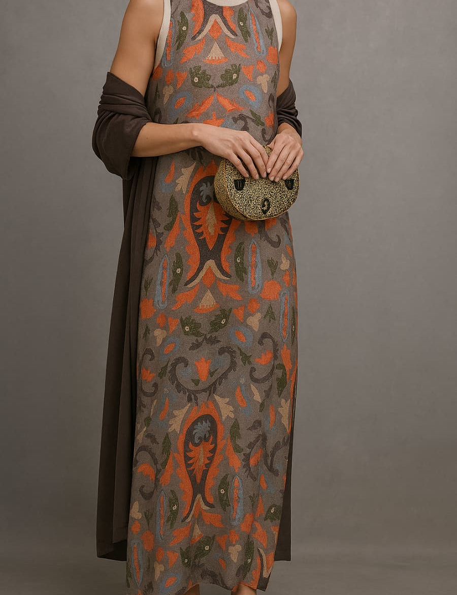 Raffaella | Elegancka długa sukienka