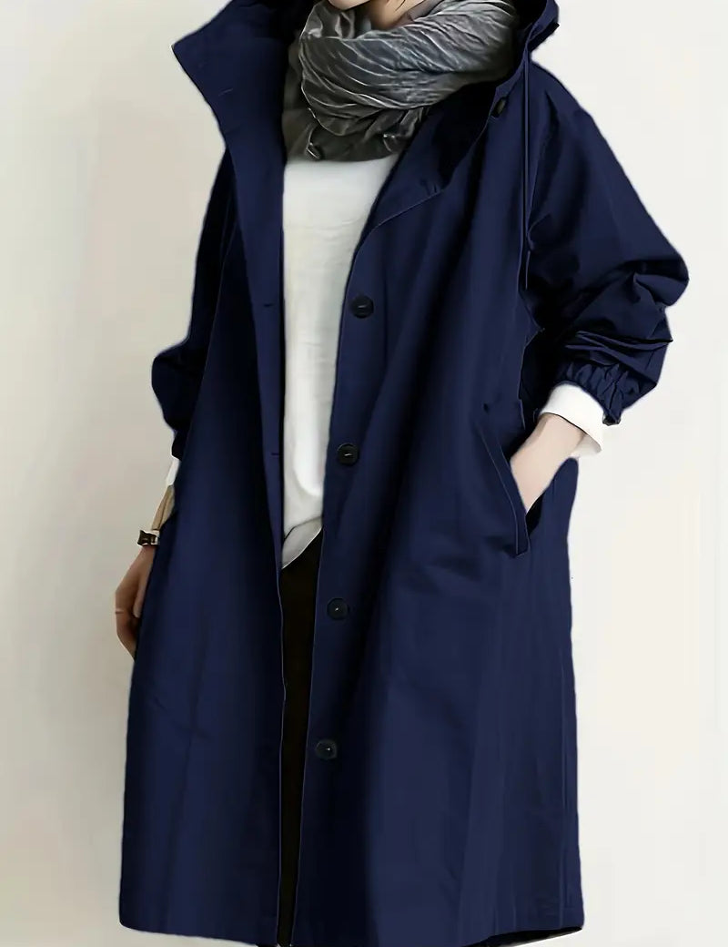 Lilia™ | Płaszcz Trench z Kapturem