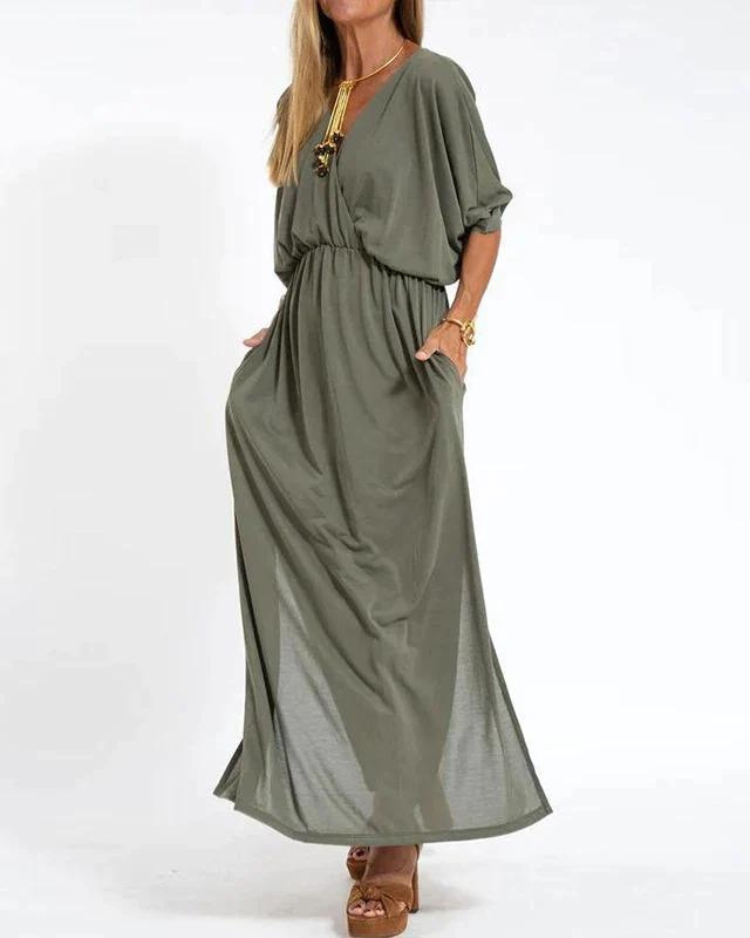 LANI - Sukienka maxi w stylu vintage