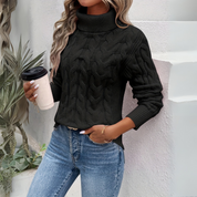 Amelia | Elegancki sweter z golfem z dzianiny