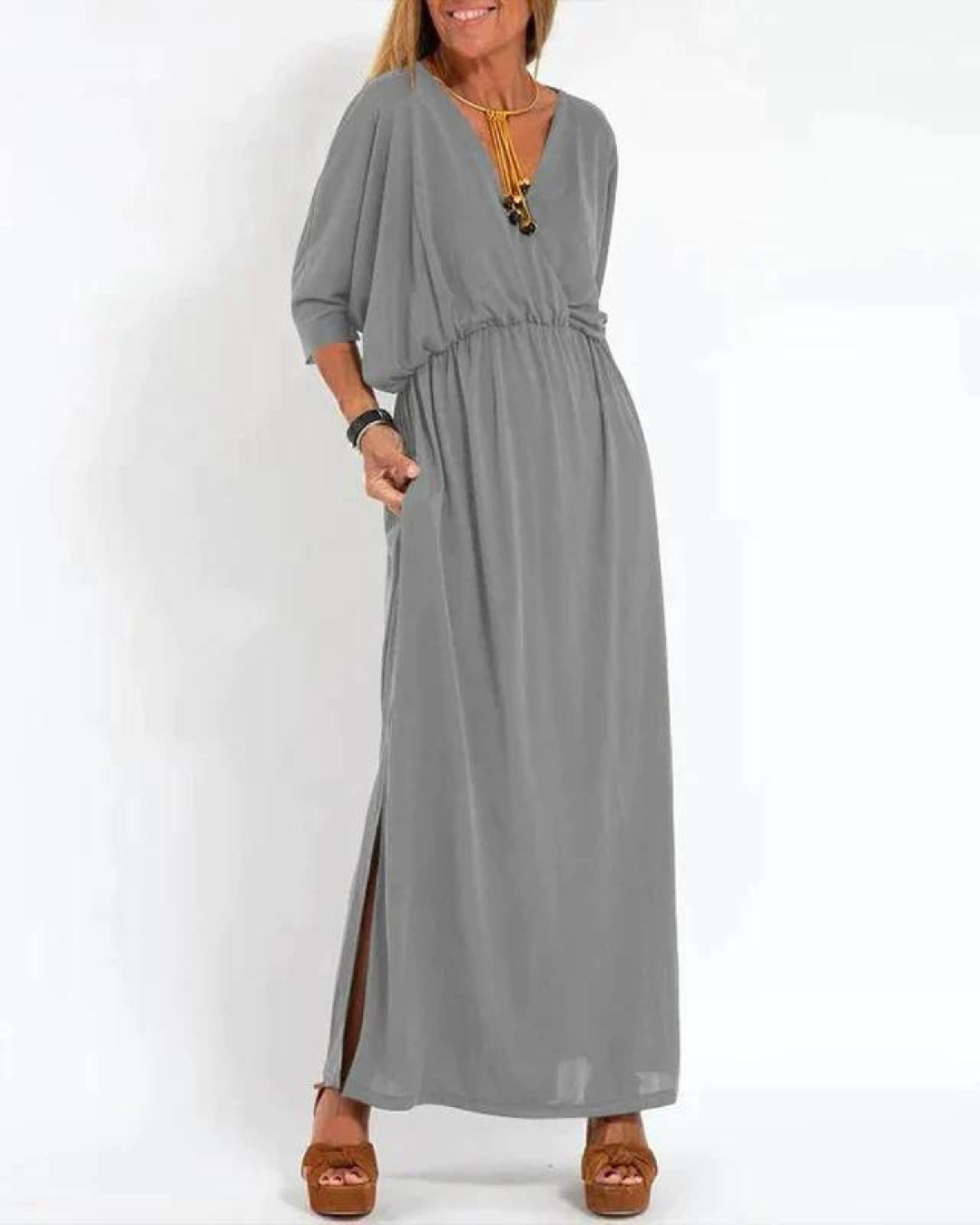 LANI - Sukienka maxi w stylu vintage