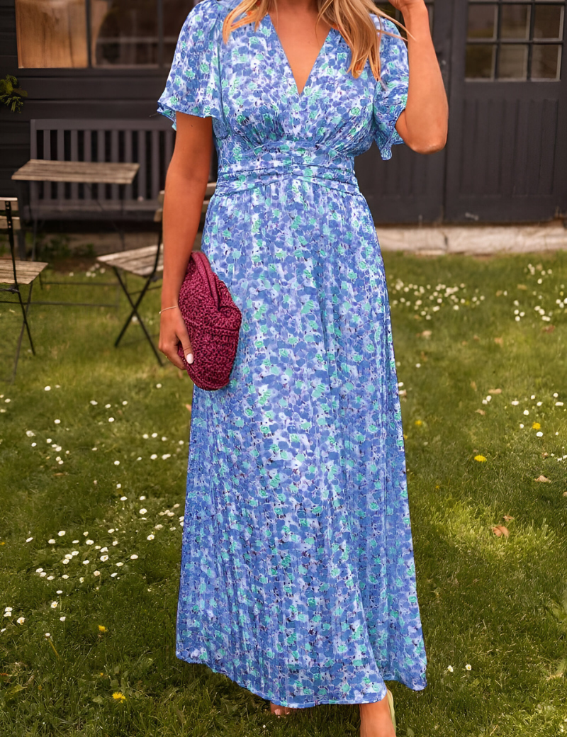 Anja | Maxi sukienka z dekoltem w kształcie V