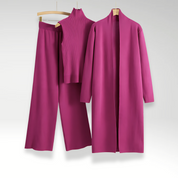 Emilia | Komplet trzyczęściowy z dzianiny Luxe