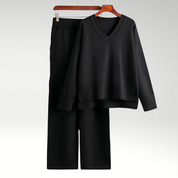 Bożena | Zestaw dwóch części Luxe z dekoltem V