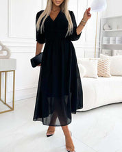 Eliza | Lekka sukienka z jedwabnego szyfonu