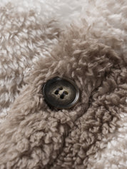 Artem™ | Pluszowa kurtka w kratę z kieszenią i kołnierzem