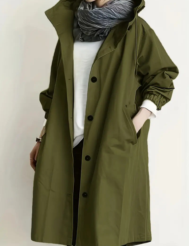 Lilia™ | Płaszcz Trench z Kapturem