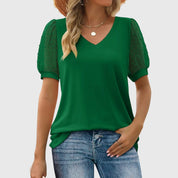 Arlie - Elegant Top With V-neck