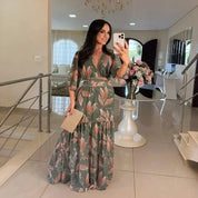 Camille | Długa sukienka w kwiaty