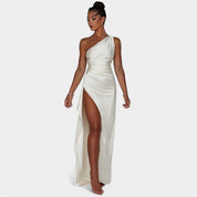 SERENYA – Luksusowa satynowa sukienka wieczorowa