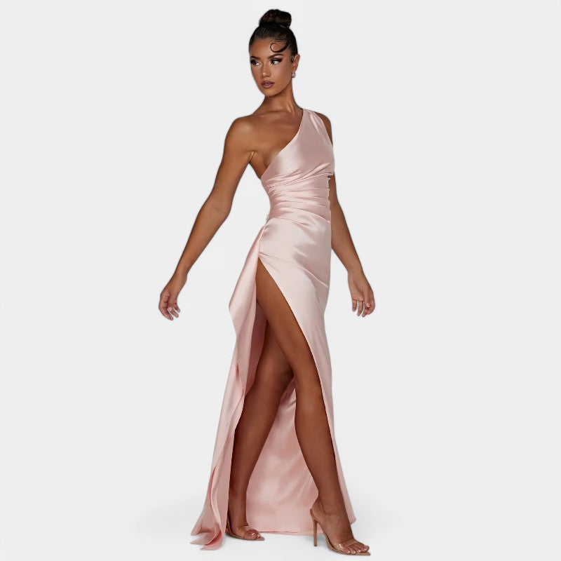 SERENYA – Luksusowa satynowa sukienka wieczorowa