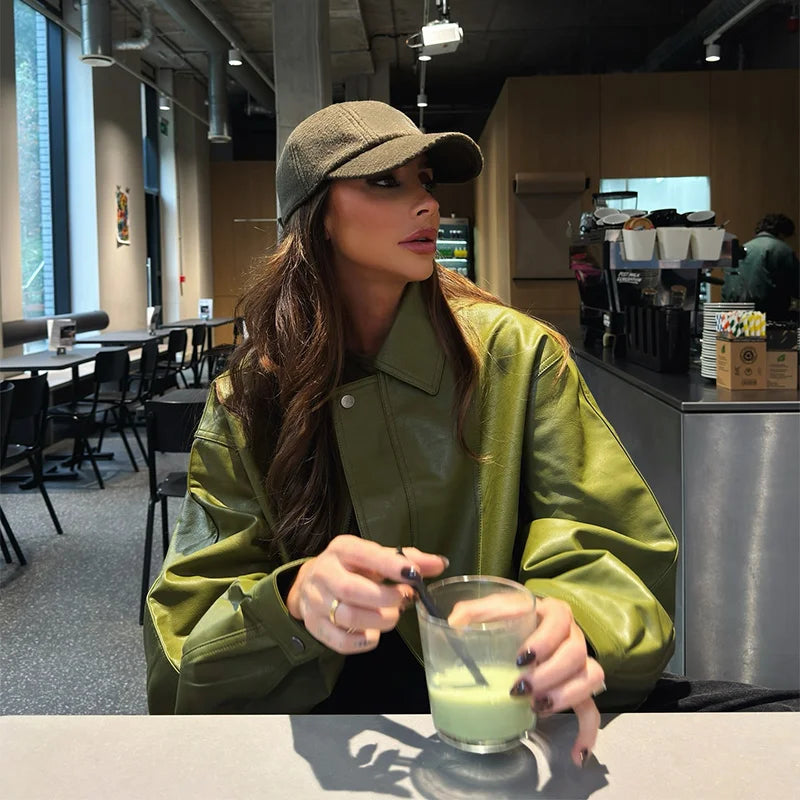 EMERYN – Skórzana kurtka w stylu Street Chic dla kobiet