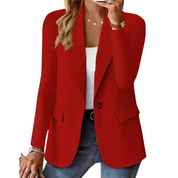 Tailored Single-Button Blazer