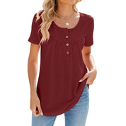 Temilade – Broderie Button Front Top