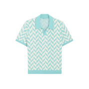 Polo z dekoltem w serek