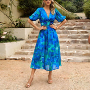 Blessie – Floral Print Maxi Dress