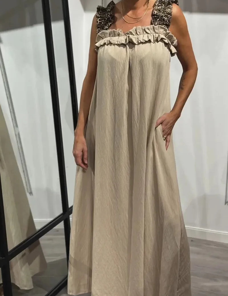 Helen - Elegancka sukienka w panterkę