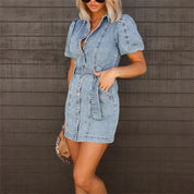 Nova | Dżinsowa Sukienka z Pasem