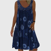 Stephanie - Ladies Sleeveless Comfortable Mini Dress