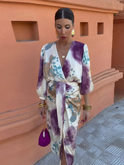 Georgiana | Elegancka sukienka z dekoltem w kształcie V