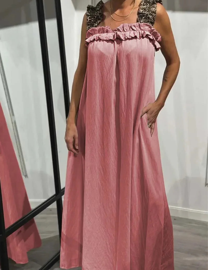 Helen - Elegancka sukienka w panterkę