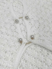 NILA - Przezroczysta Sukienka Biała