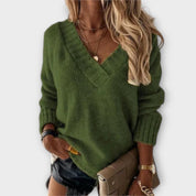 Avril - Cozy V-Neck Sweater