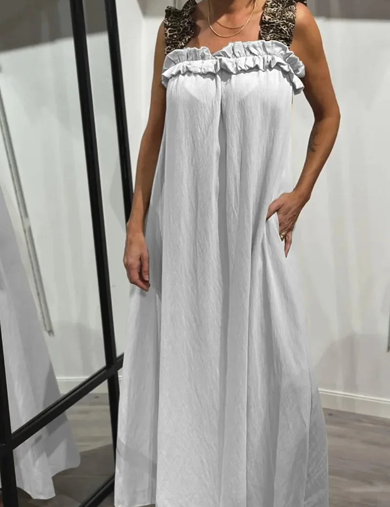 Helen - Elegancka sukienka w panterkę