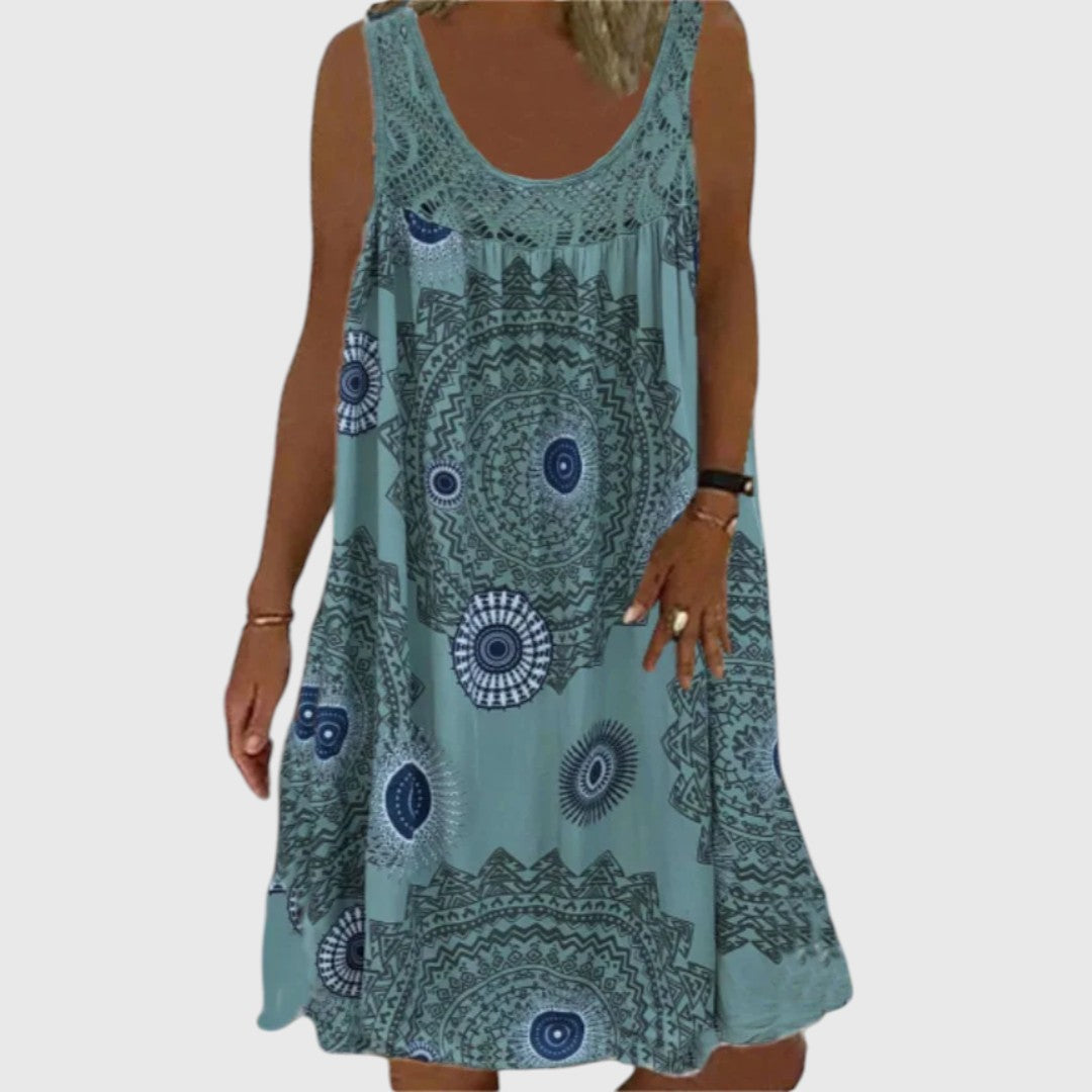 Stephanie - Ladies Sleeveless Comfortable Mini Dress