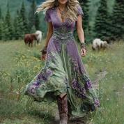 Elara - Sukienka maxi w kwiaty