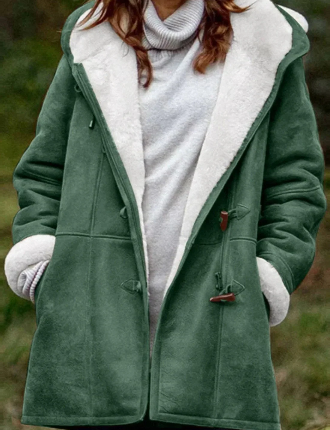 Sylwia™ | Aksamitny płaszcz z kapturem Velvet Horn