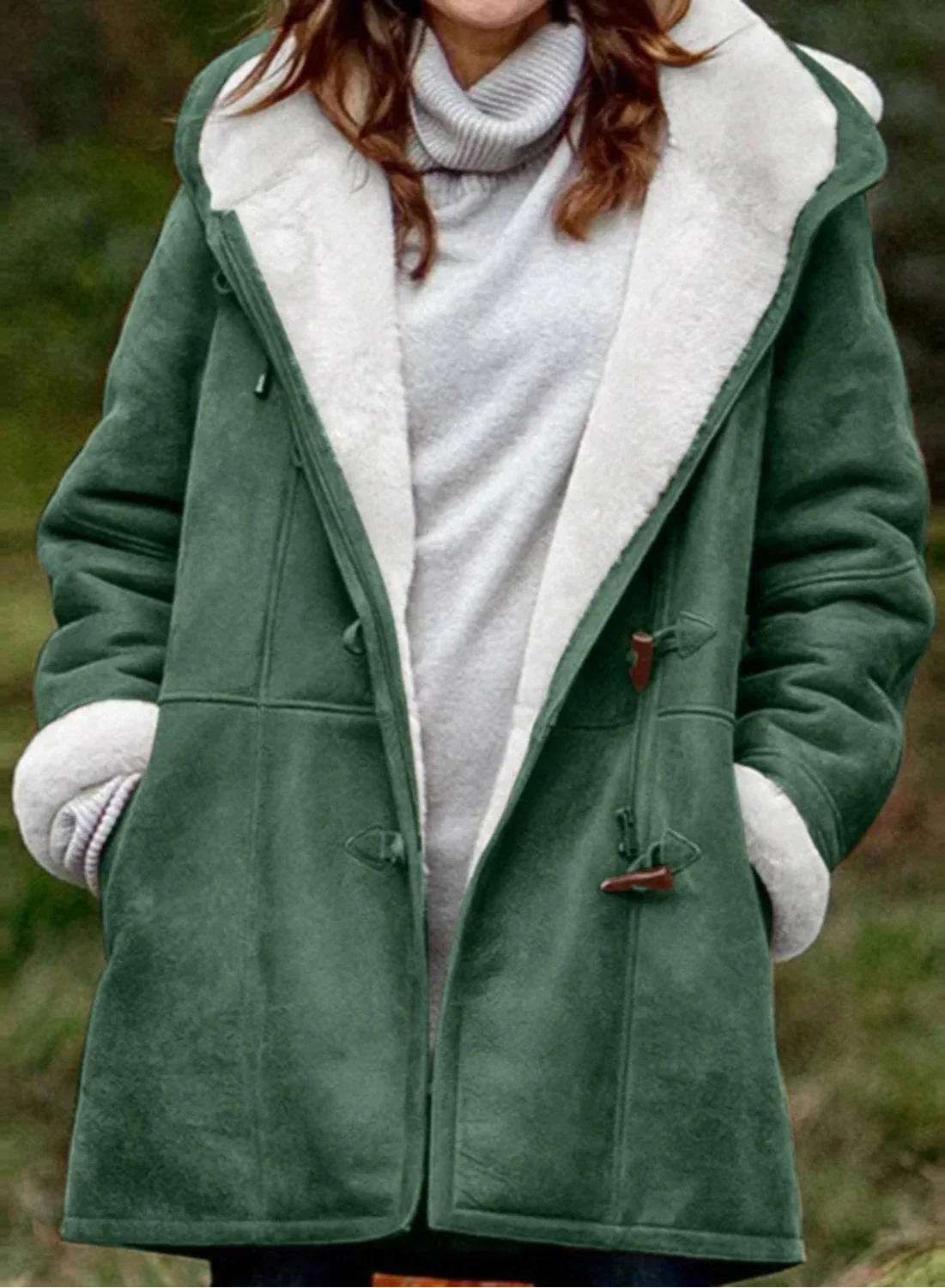 Sylwia™ | Aksamitny płaszcz z kapturem Velvet Horn