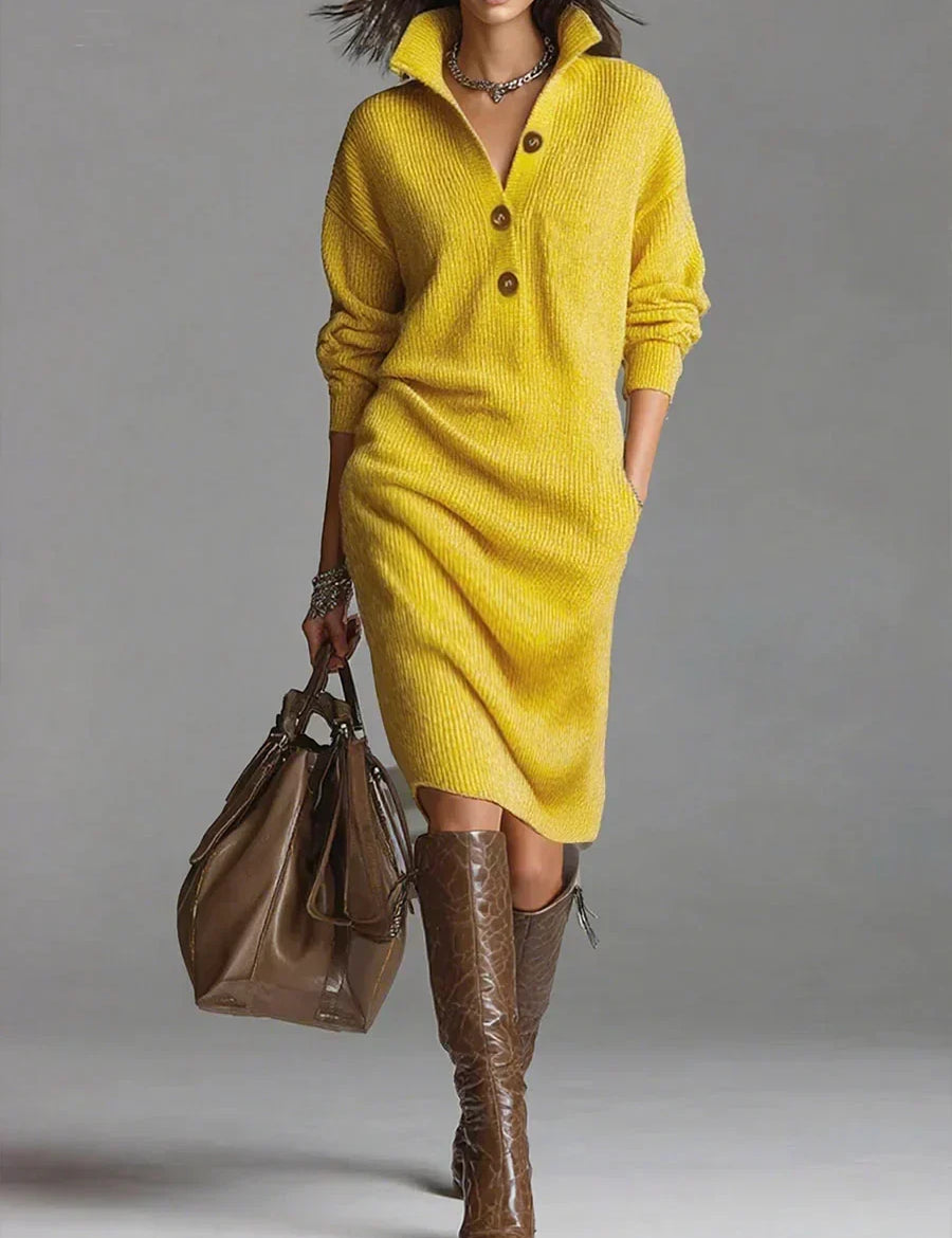 Łada™ | Elegancka Sukienka Swetrowa