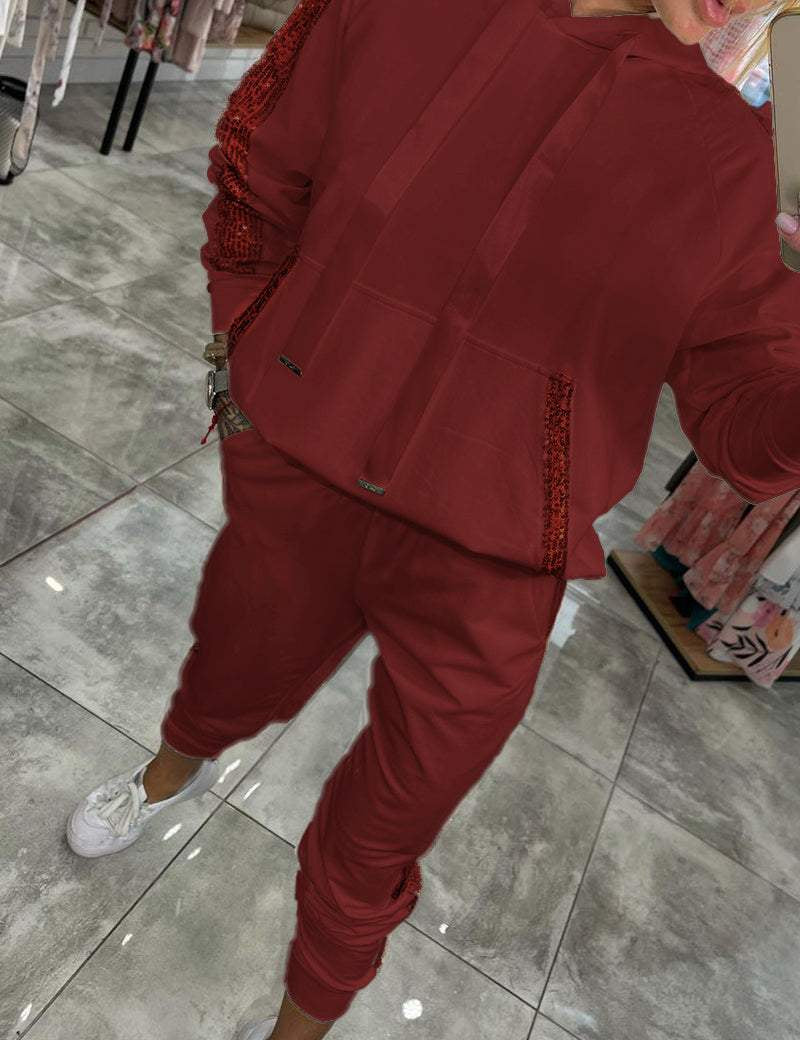 Aleksandra – Jesienny zestaw z połyskiem i komfortem