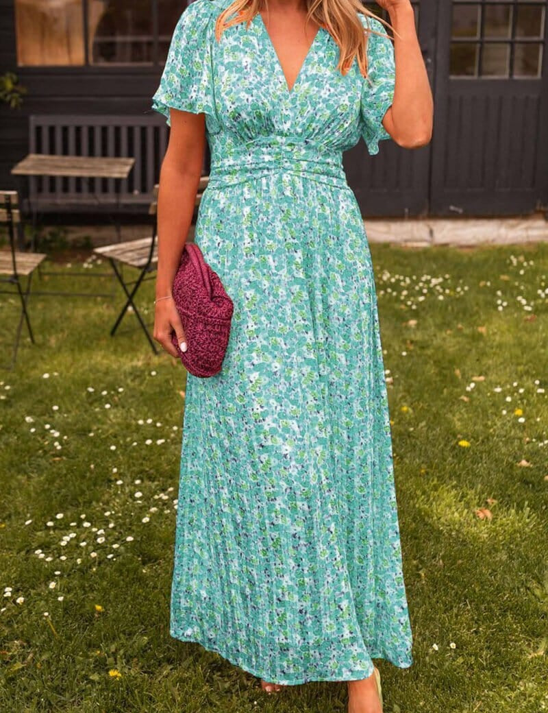 Liliana | Elegancka sukienka maxi z dekoltem V