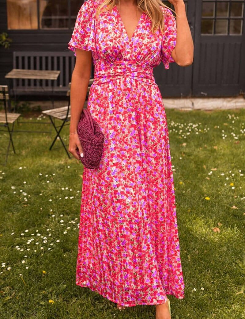 Liliana | Elegancka sukienka maxi z dekoltem V