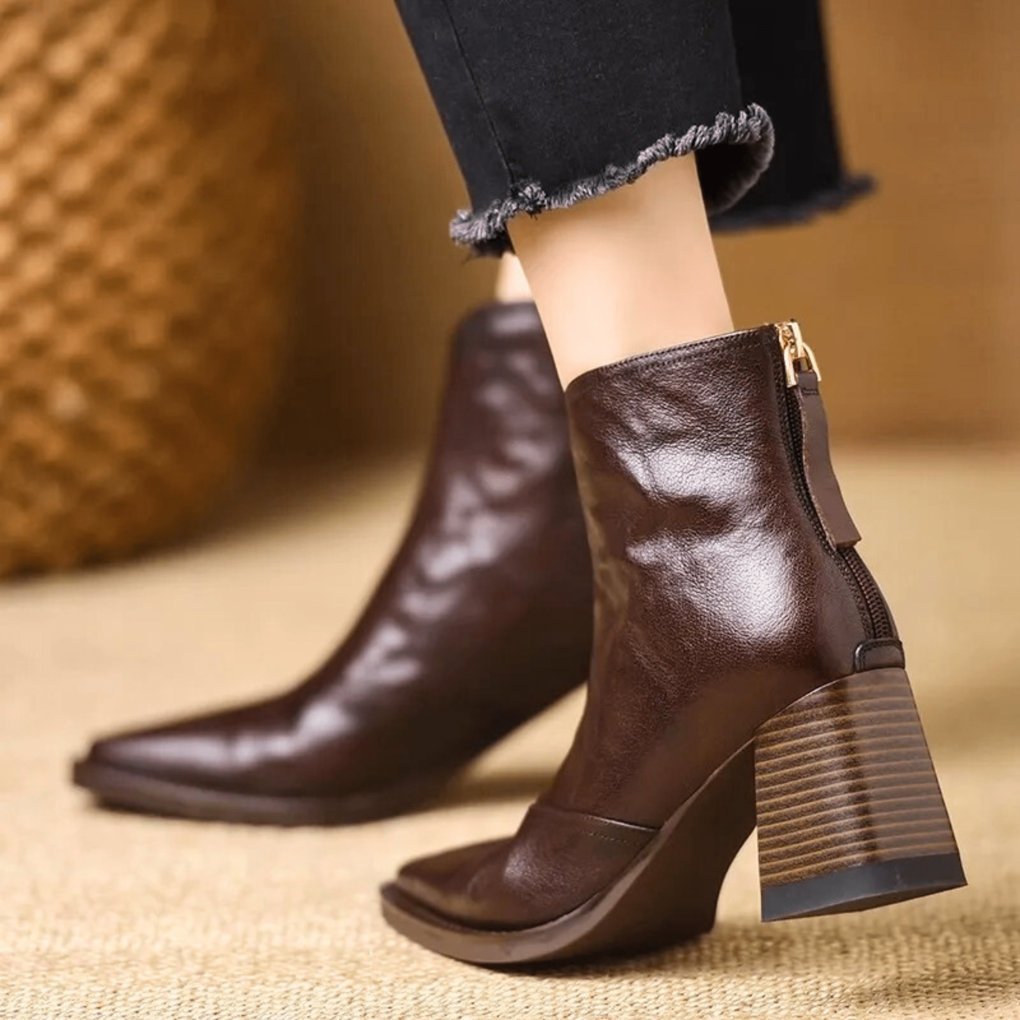 The Aurelia Sculpted Leather Boot™